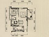 方直东岸_2室2厅1卫 建面77平米