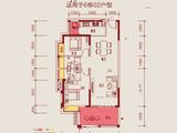 奥园天翔誉峰_2室2厅2卫 建面94平米