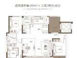 翡翠誉园_3室2厅2卫 建面140平米