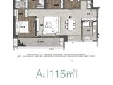 绿城汇银桂语兰庭_3室2厅2卫 建面115平米