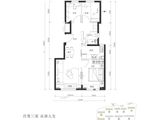 北京城建国誉燕园_3室2厅1卫 建面78平米