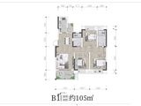 五矿西湖未来城_3室2厅2卫 建面105平米