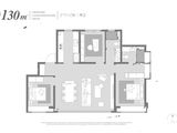 中海时光之镜_3室2厅2卫 建面130平米