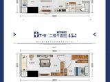 桂民投总部基地_B户型 建面45平米