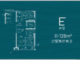 华清园文津观澜_3室2厅2卫 建面128平米