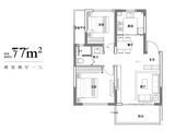 新能源上河殿芳园_2室2厅1卫 建面77平米